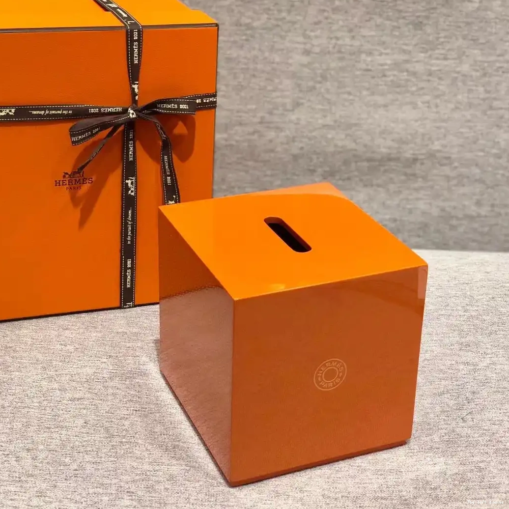 SQUARE HERMES KBOX TISSUE BOX 0516
